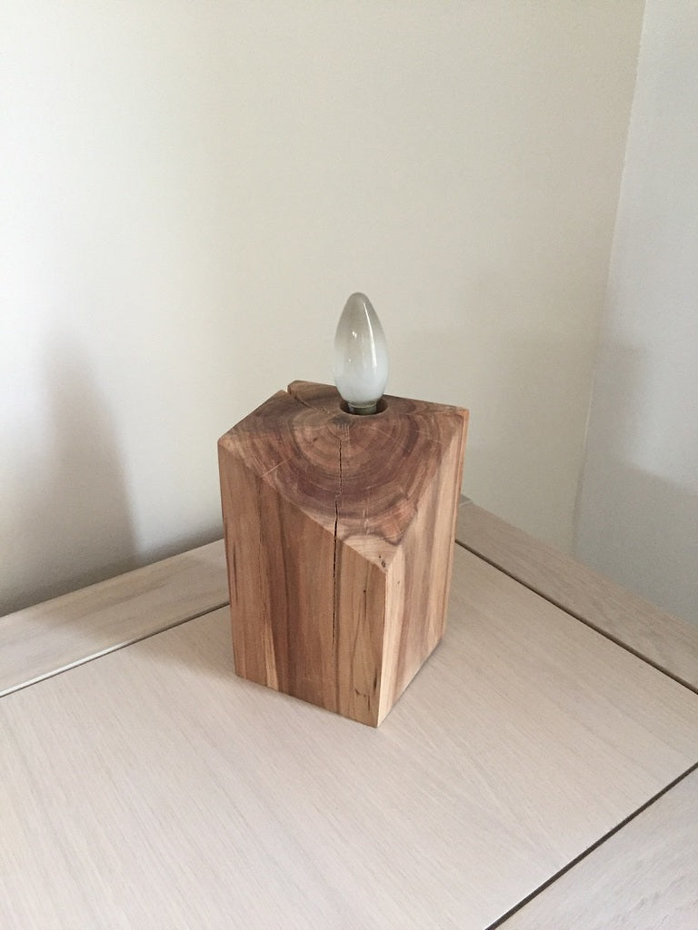 cube bois lampe original